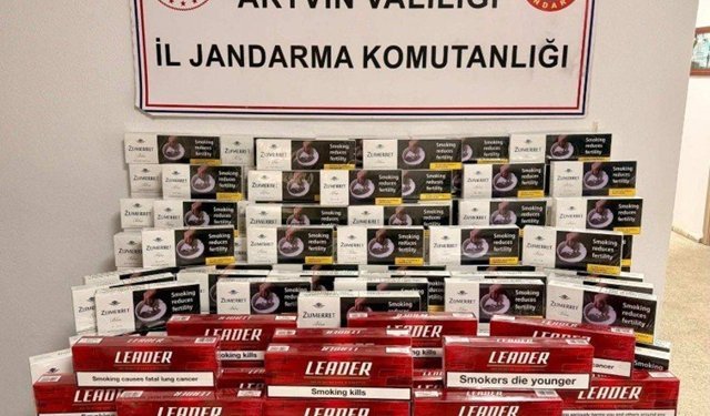 9 bin 690 paket sigara ele geçirildi