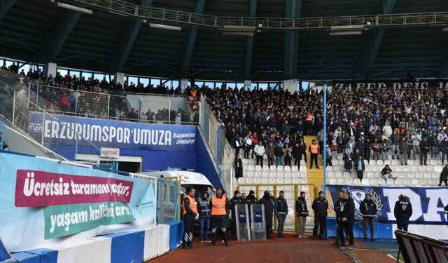 Erzurumspor tribünlerinden anlamlı mesaj: 'Ücretsiz taramanı yaptır, yaşam kaliteni artır'
