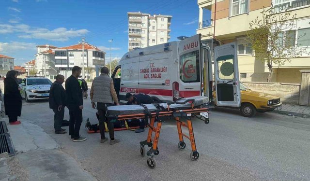 Devrilen motosiklet metrelerce sürüklendi: 1 yaralı