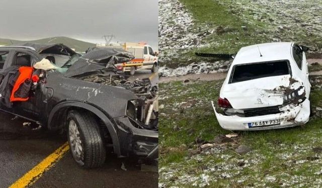 Iğdır Valiliği Koruma Aracı Kars’ın Digor ilçesinde kaza geçirdi