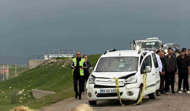 Araç koyun sürüsüne daldı: Çoban öldü, 9 koyun telef oldu