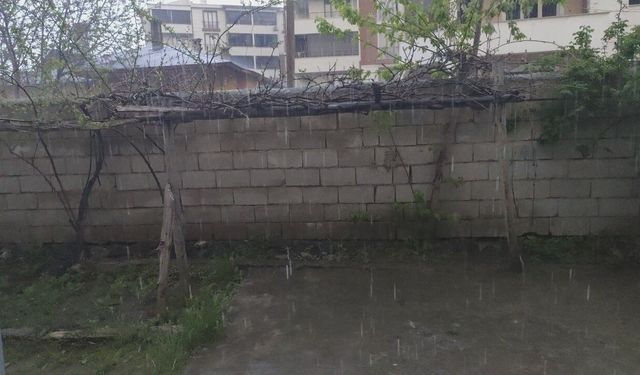 Erciş'te şiddetli yağmur yağışı