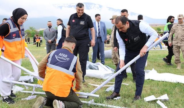 Iğdır AFAD’dan Türkiye’ye Örnek Çadır Kent Etkinliği