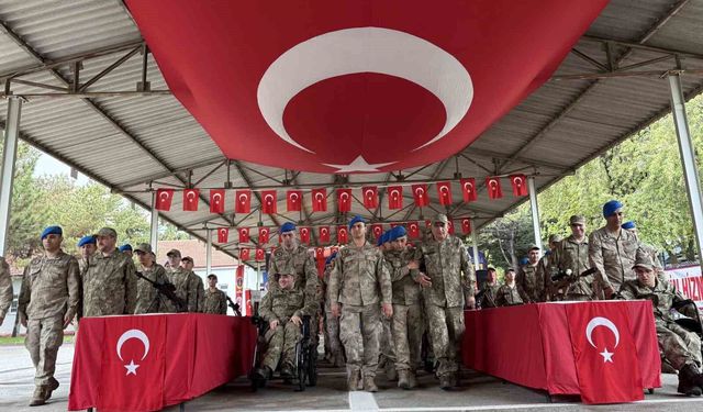 Özel bireyler üniforma giyip yemin etmenin gururunu yaşadı