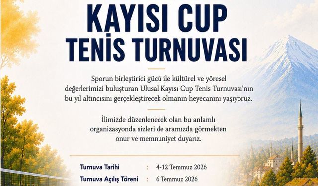KAYISI CUP YAZ KUPASI TÜRKİYE SERİSİ TENİS TURNUVASI IĞDIR'DA BAŞLIYOR