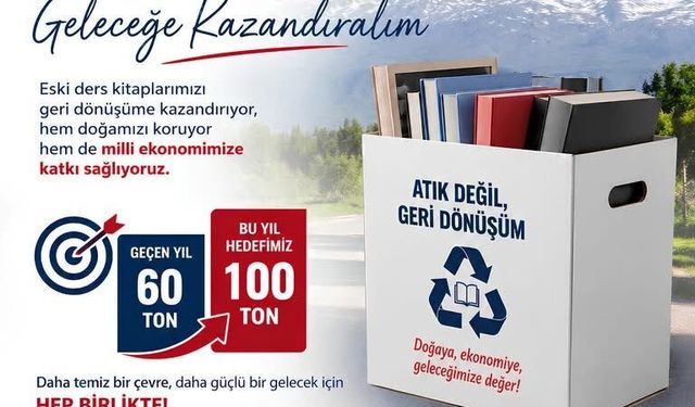 Ders Kitapları Geri Dönüşüme Kazandırılıyor