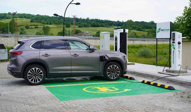 Elektrikli araç şarj istasyonu kullanıma açıldı
