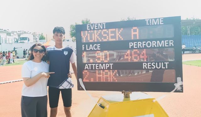 Sedat Öğlü’den Atletizmde Türkiye Birinciliği: Yüksek Atlamada Zirveye Tırmandı