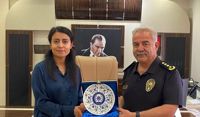 EMNİYET MÜDÜRÜ TURGAY’DAN VALİ YARDIMCISI KILIÇTÜRK’E “HAYIRLI OLSUN” ZİYARETİ