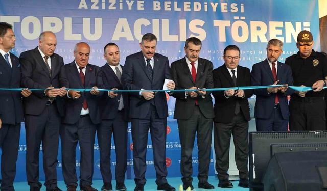 Bakan Çiftçi Aziziye'de toplu açılışlara katıldı