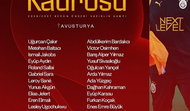 Galatasaray, Avusturya'ya gitti