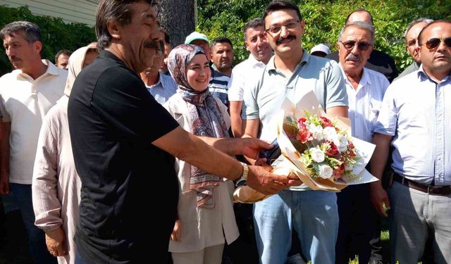 Gönüllere dokunan Emirdağ Kaymakamı konvoyla uğurlandı