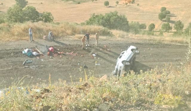 Kamyonet şarampole yuvarlandı: 4 yaralı