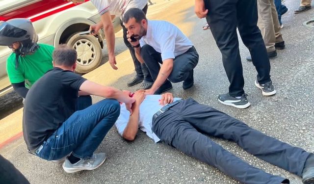 Otomobilin çarptığı yaya ağır yaralandı