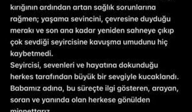 Oyuncu Zihni Göktay hayatını kaybetti