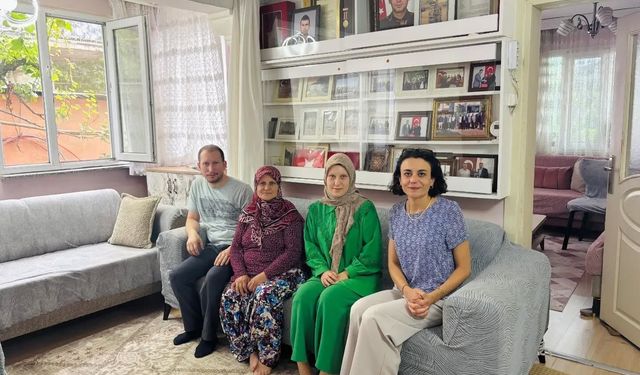 Şehit ailesine ziyaret