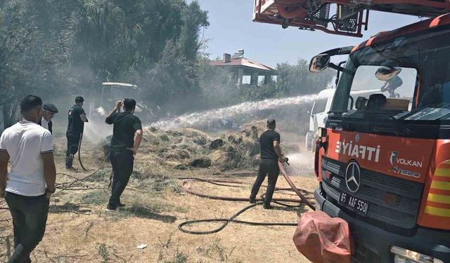 Van'da ot yangını