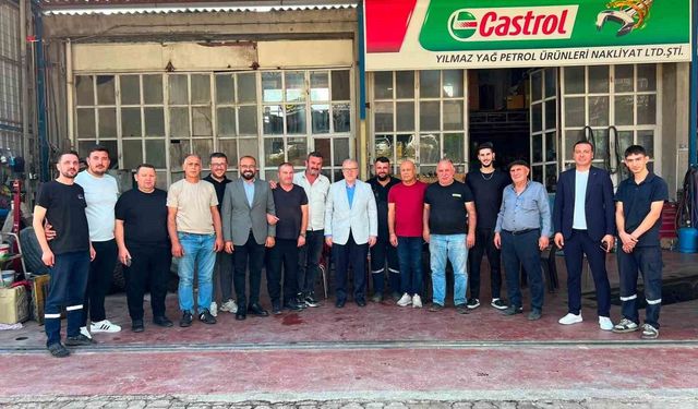 AK Parti heyeti sanayi esnafıyla bir araya geldi