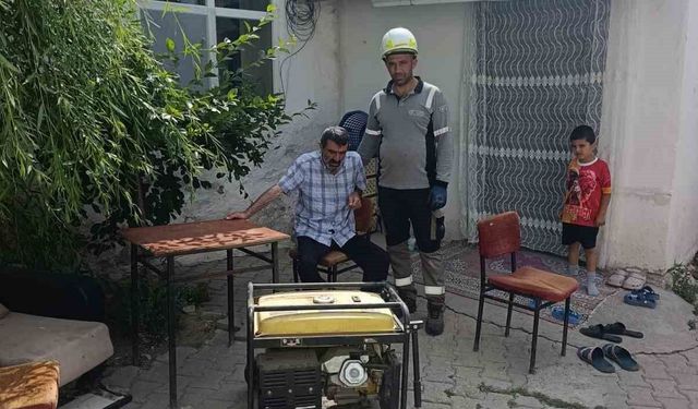 Aras EDAŞ'tan planlı bakım sürecinde hastaya mobil jeneratör desteği