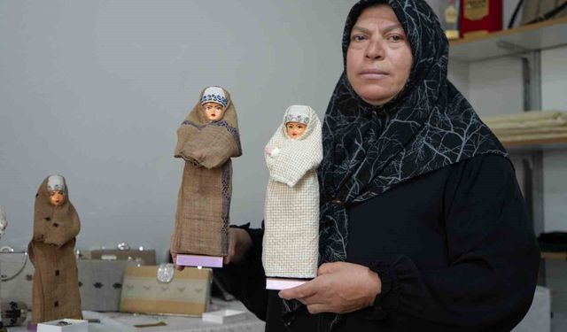 Bayburt'un tescilli ehramı oyuncak bebekleri süslüyor: Kültürel miras gelecek nesillere taşınıyor