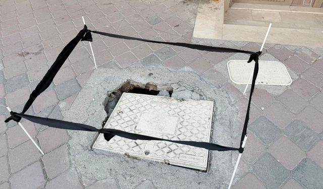 Iğdır’da Kaldırımda Büyük Tehlike