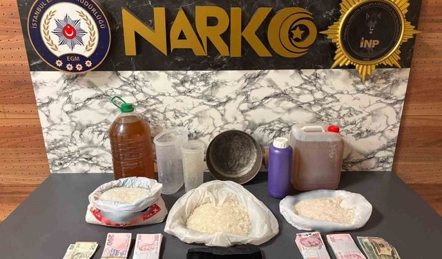 Esenyurt'ta 13 kilo 550 gram uyuşturucu ele geçirildi
