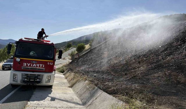 Kastamonu'da çıkan örtü yangınları büyümeden söndürüldü
