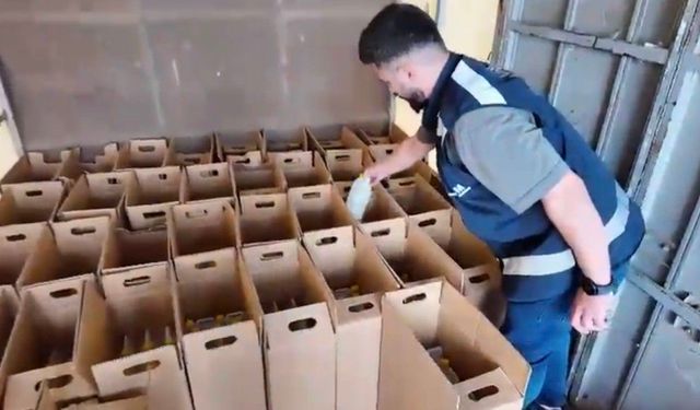 1 ton 122 litre etil alkol ele geçirildi