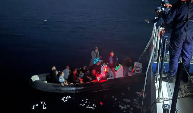 14 Kaçak göçmen kurtarıldı