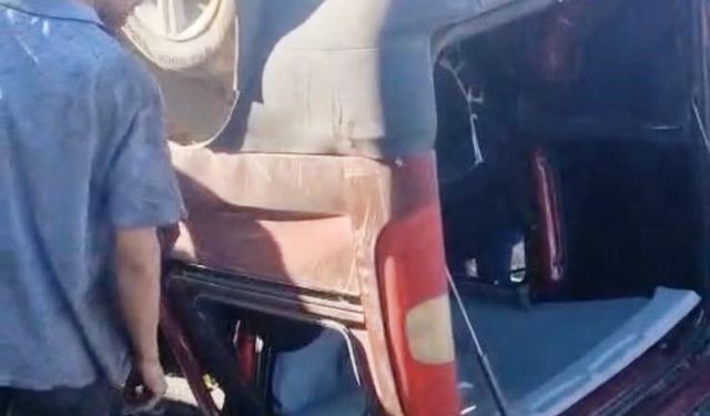 Erzurum'da takla atan araçta sürücü yaralandı