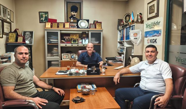 Erol Bayat ve Ali Paşa Aydın'dan Yeşil Iğdır Gazetesi'ne Ziyaret