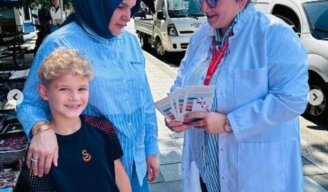 Gölyaka'da aşı farkındalığı için bilgilendirme standı kuruldu