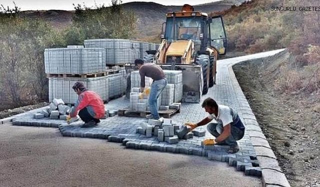 IĞDIR MERKEZ VE İLÇELERDE MUHTELİF KÖYLERE PARKE TAŞI YAPIM İŞİ