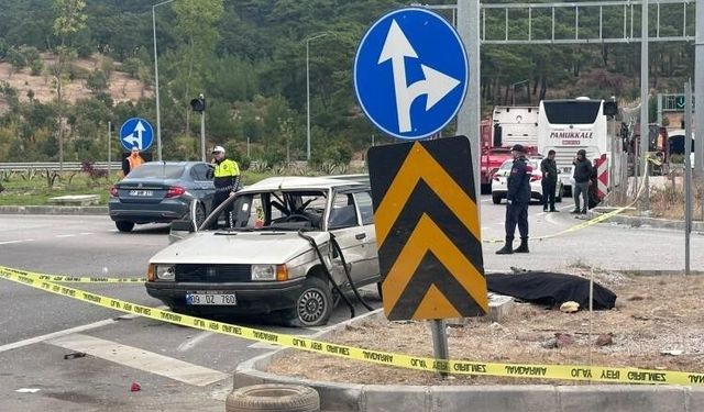Otobüs ile otomobil çarpıştı: 2 ölü