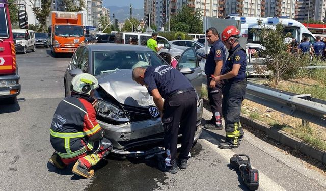 Trafik kazası: 1'i bebek 4 yaralı