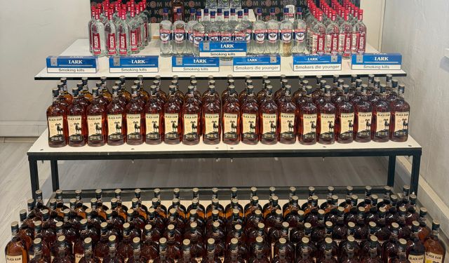 Iğdır’da 216 Şişe Kaçak İçki ve 70 Paket Sigara Ele Geçirildi