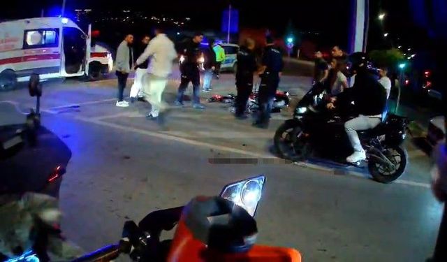 Samsun'da motosiklet devrildi, sürücü yaralandı