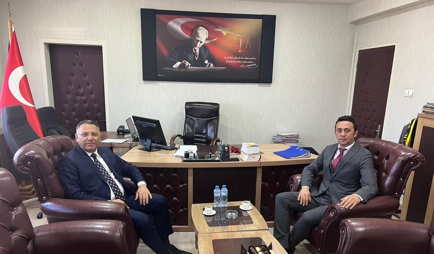 Rektör Gürel’den Iğdır 1. Ağır Ceza Mahkemesi Başkanı Akbaş'a İade-i Ziyaret