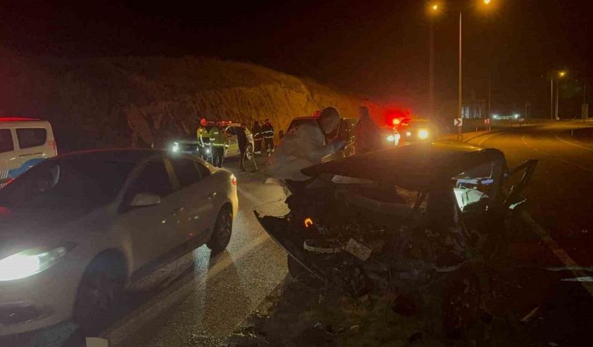 Aydınlatma direğine çarpan otomobilin sürücüsü hayatını kaybetti