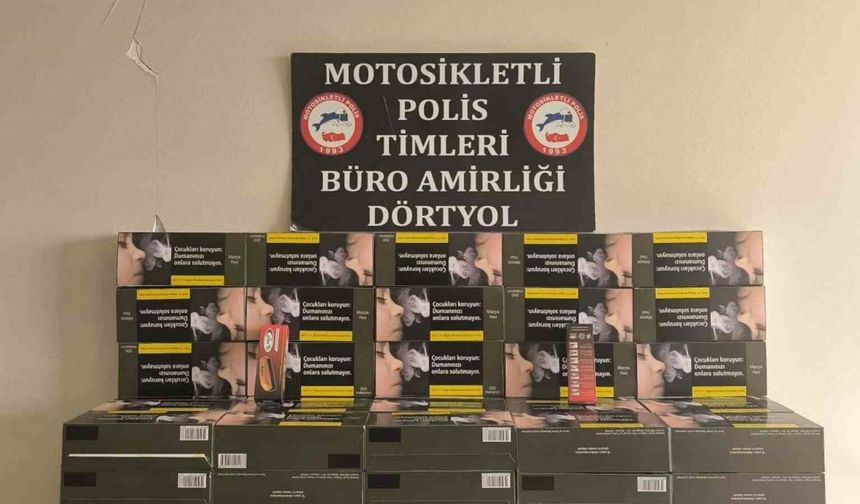 Dörtyol’da kaçak makaron operasyonu