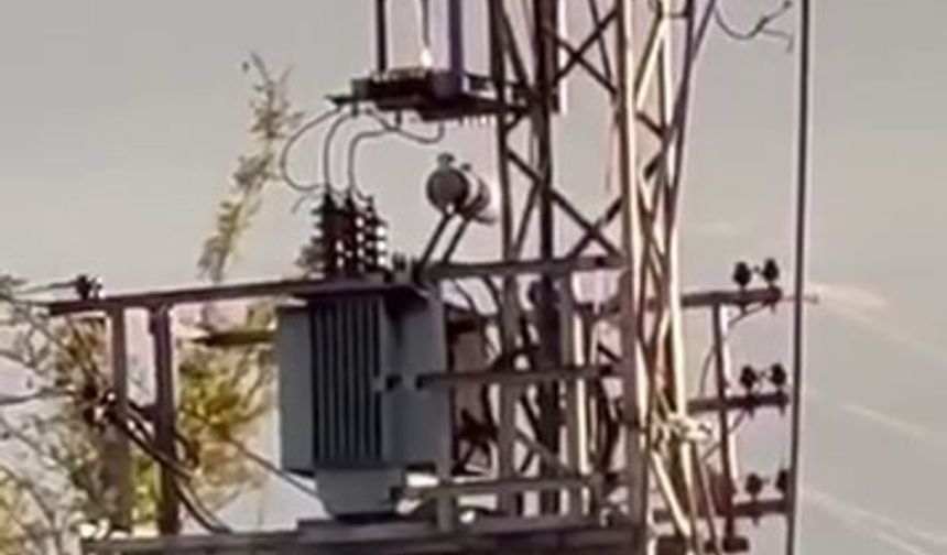Iğdır’da elektrik trafosunda yangın paniği