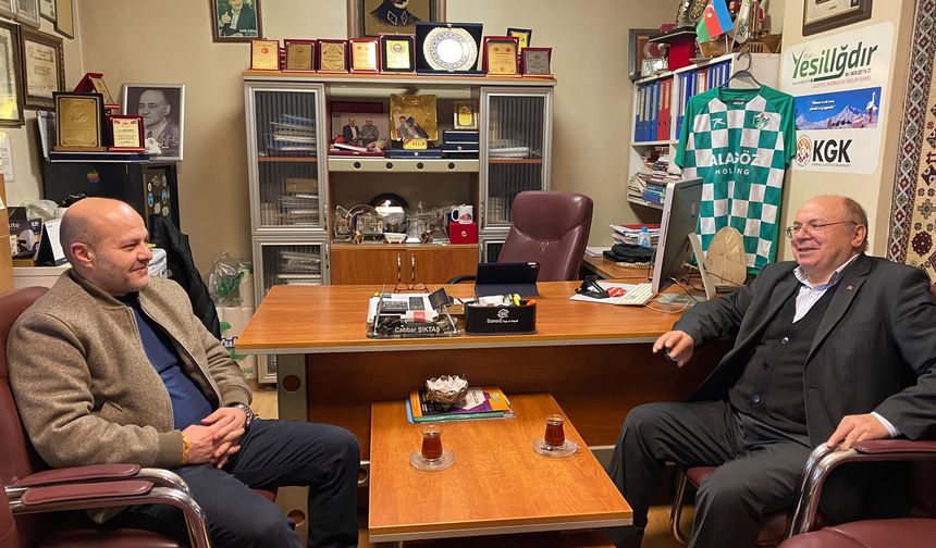 Emekli Vali Amir Çiçek’ten Gazetemize Ziyaret