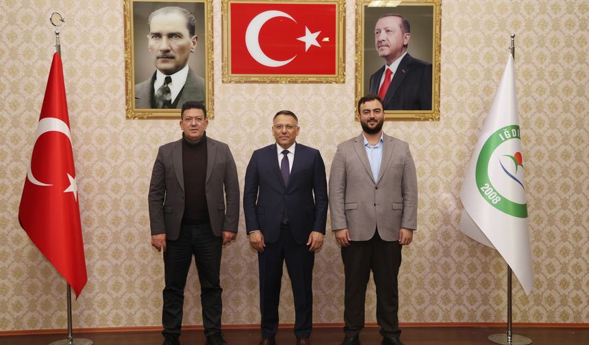 Iğdır Yıldız Teknoloji Lisesi Yönetim Kurulu Başkanı Balamir’den Rektör Gürel’e Ziyaret