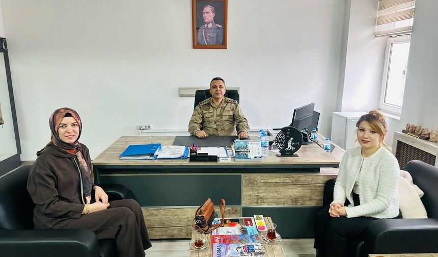 Yeşilay Iğdır Şubesi’nden İl Jandarma Komutan Yardımcısı Albay İlkay Gül’e Ziyaret