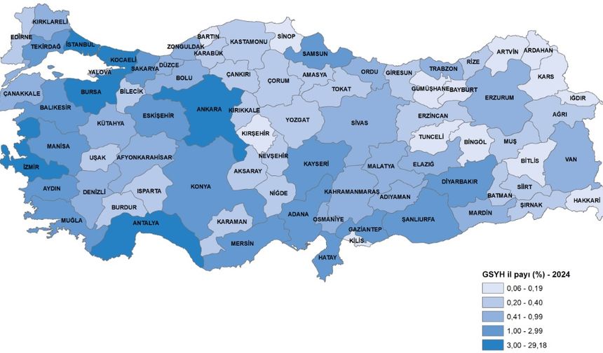 Iğdır’da kişi başına GSYH 264 bin 690 TL olarak gerçekleşti.