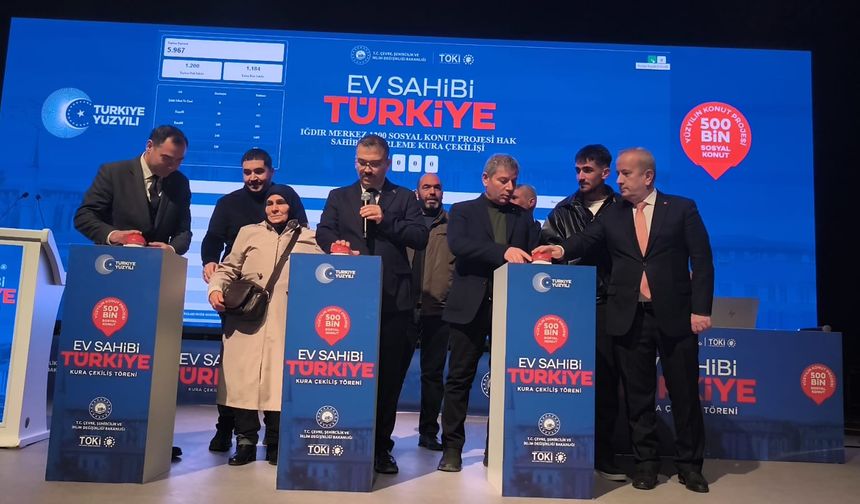 Iğdır’da Toplu Konut Kurası Çekildi: Başvuru Sahipleri Heyecanla Takip Etti