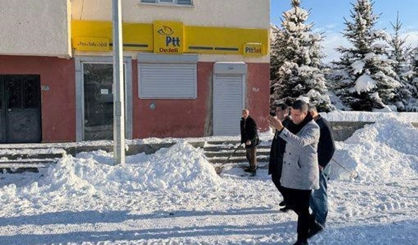Dedeli Belediyesi kar temizleme çalışmalarını tamamladı