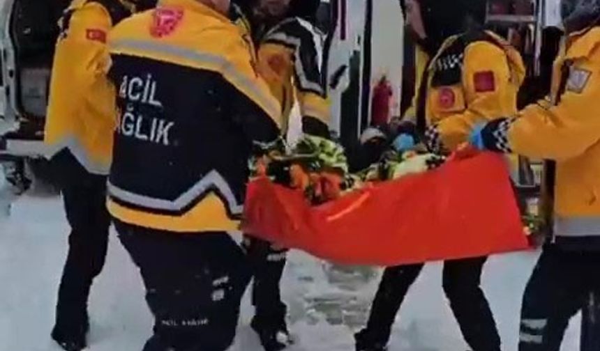 Giresun'da 79 yaşındaki hastanın imdadına arazi tipi ambulans yetişti