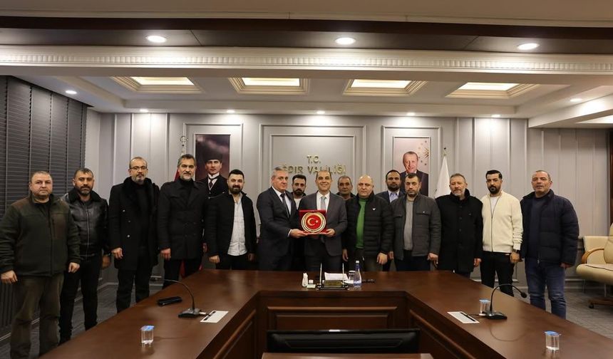 Iğdır Emlakçılarından Vali Taşolar’a Ziyaret