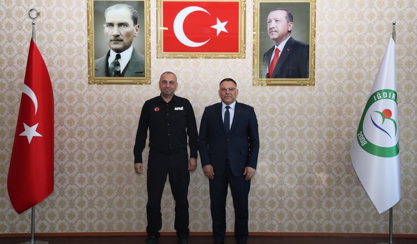 AFAD İl Müdürü Fikret Deniz’den Rektör Gürel'e Ziyaret